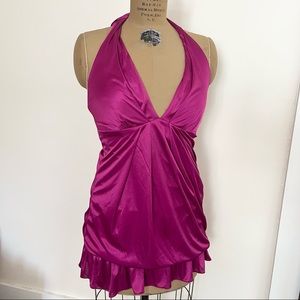 Alyn Paige New York Halter Mini Bubble Dress